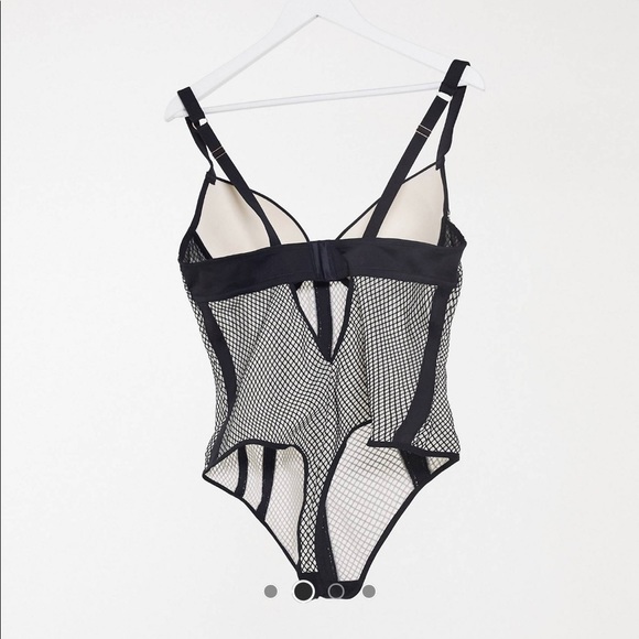 asos curve black body suit - Picture 2 of 2
